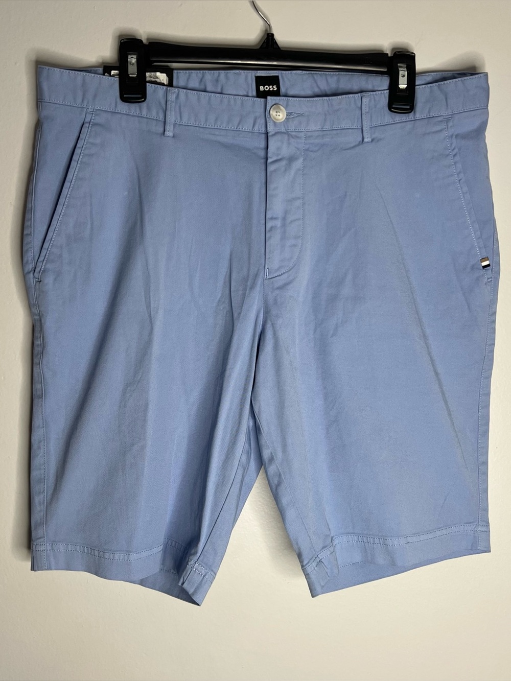 Hugo Boss Slice Shorts Slim Fit Mens Size EU 50 US 34R Blue NWT Golf Preppy
